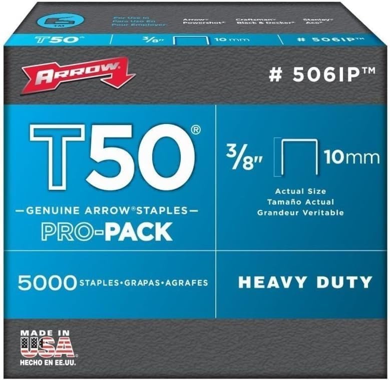 Arrow Fastener دبابيس STAPLES T50 3/8" PK5000 - Image 4